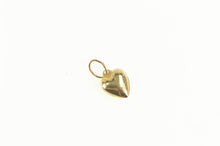 Load image into Gallery viewer, 14K Puffy Heart Love Symbol Forget Me Not Charm/Pendant Yellow Gold