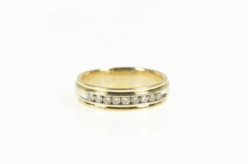 14K 0.50 Ctw Diamond Classic Wedding Band Ring Yellow Gold