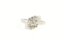 Load image into Gallery viewer, 14K 0.33 Ctw 1940&#39;s Diamond Cluster Bypass Ring White Gold