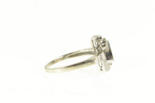 Load image into Gallery viewer, 14K 0.33 Ctw 1940&#39;s Diamond Cluster Bypass Ring White Gold