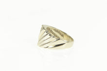 Load image into Gallery viewer, 14K 0.15 Ctw Diamond Grooved Channel Bypass Ring Yellow Gold