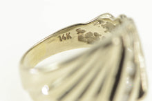 Load image into Gallery viewer, 14K 0.15 Ctw Diamond Grooved Channel Bypass Ring Yellow Gold