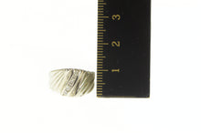 Load image into Gallery viewer, 14K 0.15 Ctw Diamond Grooved Channel Bypass Ring Yellow Gold