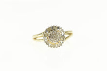 Load image into Gallery viewer, 10K 0.30 Ctw Diamond Round Cluster Statement Ring Yellow Gold