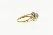 Load image into Gallery viewer, 10K 0.30 Ctw Diamond Round Cluster Statement Ring Yellow Gold