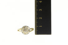 Load image into Gallery viewer, 10K 0.30 Ctw Diamond Round Cluster Statement Ring Yellow Gold