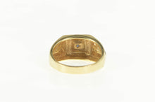 Load image into Gallery viewer, 14K 0.25 Ctw Diamond Squared Men&#39;s Wedding Ring Yellow Gold