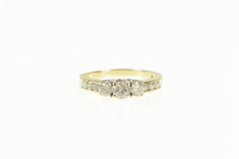 Load image into Gallery viewer, 10K 1.00 Ctw Diamond Three Stone Engagement Ring Yellow Gold