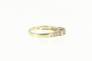 10K 1.00 Ctw Diamond Three Stone Engagement Ring Yellow Gold