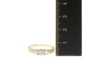 Load image into Gallery viewer, 10K 1.00 Ctw Diamond Three Stone Engagement Ring Yellow Gold