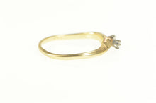 Load image into Gallery viewer, 14K Two Stone Diamond Stackable Wedding Band Ring Yellow Gold
