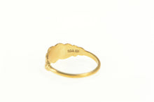 Load image into Gallery viewer, 10K F E Monogram Cursive Initial Heart Child Baby Ring Yellow Gold