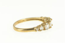 Load image into Gallery viewer, 10K Graduated Cubic Zirconia Travel Engagement Ring Yellow Gold