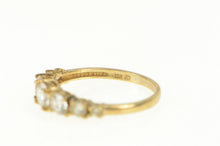 Load image into Gallery viewer, 10K Graduated Cubic Zirconia Travel Engagement Ring Yellow Gold