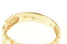 Load image into Gallery viewer, 14K Oval Emerald Diamond Halo Branch Vine Ring Yellow Gold