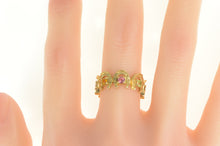 Load image into Gallery viewer, 14K 1960&#39;s Horseshoe Diamond Citrine Good Luck Ring Yellow Gold
