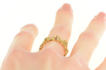 Load image into Gallery viewer, 14K 1960&#39;s Horseshoe Diamond Citrine Good Luck Ring Yellow Gold
