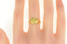 Load image into Gallery viewer, 14K Yellow Diamond Pave Heart Love Symbol Ring Yellow Gold
