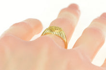 Load image into Gallery viewer, 14K Yellow Diamond Pave Heart Love Symbol Ring Yellow Gold