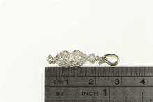 Load image into Gallery viewer, 14K 0.30 Ctw Art Deco Diamond Old Mine Cut Pendant White Gold