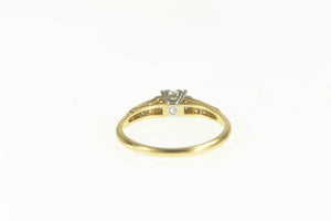 14K 0.35 Ctw Classic Diamond Promise Engagement Ring Yellow Gold