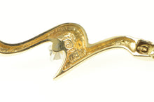 Load image into Gallery viewer, 14K Diamond Accent Classic Wavy Statement Chain Bracelet 7&quot; Yellow Gold