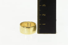 Load image into Gallery viewer, 18K 8.4mm Wide Classic Thick Statatement Band Ring Yellow Gold