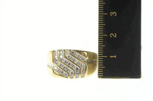 Load image into Gallery viewer, 10K 0.75 Ctw Diamond Squared Geometric Men&#39;s Ring Yellow Gold