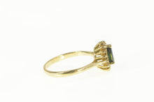Load image into Gallery viewer, 14K 0.41 Ctw Pear Natural Sapphire Diamond Halo Ring Yellow Gold