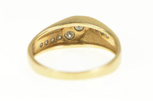 Load image into Gallery viewer, 14K 0.40 Ctw Diamond Men&#39;s Bypass Wedding Band Ring Yellow Gold