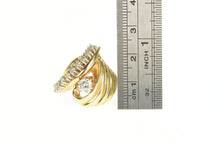 Load image into Gallery viewer, 14K 1.00 Ctw 1940&#39;s Diamond Geometric Statement Ring Yellow Gold