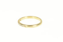 Load image into Gallery viewer, 14K Classic Diamond Simple Wedding Band Ring Yellow Gold