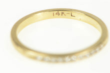 Load image into Gallery viewer, 14K Classic Diamond Simple Wedding Band Ring Yellow Gold