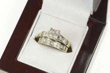 Load image into Gallery viewer, 14K 1.75 Ctw Princess Diamond Engagement Set Ring Yellow Gold