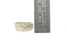 Load image into Gallery viewer, 14K 1.75 Ctw Princess Diamond Engagement Set Ring Yellow Gold