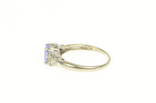 Load image into Gallery viewer, 14K 1.33 Ctw Tanzanite Diamond Engagement Ring White Gold