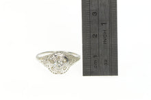 Load image into Gallery viewer, Platinum 0.70 Ctw Art Deco Filigree Domed Engagement Ring