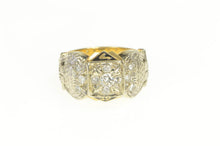 Load image into Gallery viewer, 14K Art Deco Diamond 32nd Degree Masonic Eagle Ring Yellow Gold
