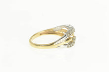 Load image into Gallery viewer, 14K Diamond Wave Ribbon Design Vintage Ring Yellow Gold