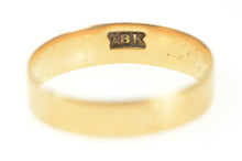 Load image into Gallery viewer, 18K Antique Classic 4mm Wedding Band Victorian Ring Rose Gold