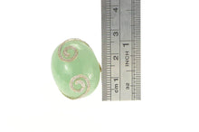Load image into Gallery viewer, 14K Cabochon Nephrite Jade Swirl Statement Ring Yellow Gold