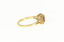 Load image into Gallery viewer, 14K Marquise Ruby Diamond Halo Split Design Ring Yellow Gold
