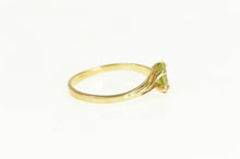 Load image into Gallery viewer, 10K Vintage Bypass Oval Peridot &amp; Diamond Ring Yellow Gold