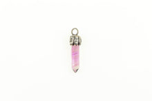 Load image into Gallery viewer, 14K Amethyst Point Ornate Stress Anxiety Charm/Pendant Yellow Gold