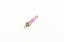 Load image into Gallery viewer, 14K Amethyst Point Ornate Stress Anxiety Charm/Pendant Yellow Gold