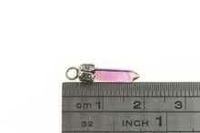 Load image into Gallery viewer, 14K Amethyst Point Ornate Stress Anxiety Charm/Pendant Yellow Gold