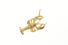 Load image into Gallery viewer, 14K 3D Lobster Ocean Animal Fishing Pendant Yellow Gold