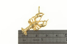 Load image into Gallery viewer, 14K 3D Lobster Ocean Animal Fishing Pendant Yellow Gold