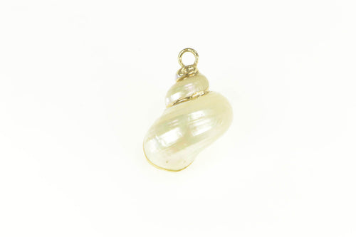 Gold Filled 3D Conch Sea Shell Beach Ocean Motif Charm/Pendant