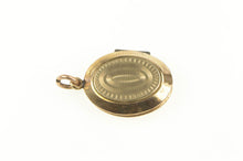 Load image into Gallery viewer, Gold Filled Victorian Black Enamel Mourning Locket Oval Pendant